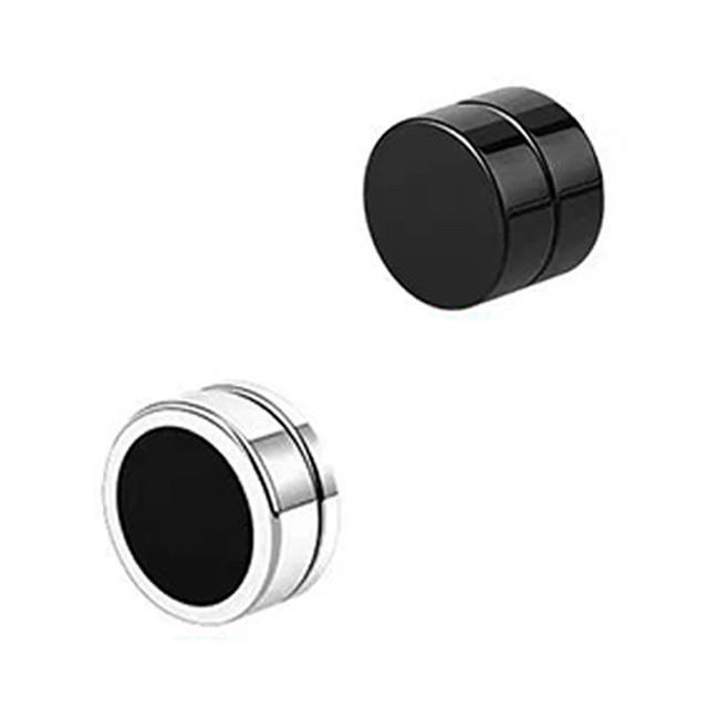 Ear -no earrings Men's ear clip single only trendy male personality Korean version of titanium steel absorbing magnetic earrings earrings earrings
