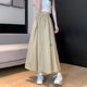 Extra large size fat mm2025 summer women's skirt casual and versatile work skirt 300 Jin [Jin equals 0.5 kg] high waist slim A-line skirt