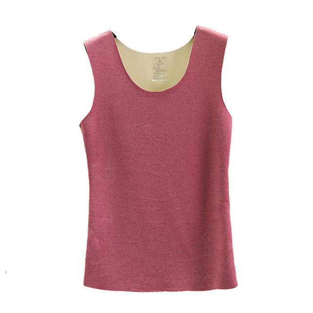 
Autumn and winter German velvet seamless thermal vest women's heated inner sling double-sided velvet vest thickened bottoming shirt
