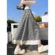 Large size sweet lace plaid skirt for women in spring and summer 2025 new high-waisted slim long skirt for women