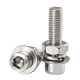 201 Stainless Steel Hexagon Screws and Nuts Set Complete Cylindrical Head Bolts M3M4M5M6M8M10M12mm