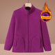 Middle-aged and elderly polar fleece jackets for mothers in autumn and winter new fleece sweatshirts for grandmothers in winter plus velvet warm tops for women