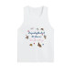 baby blue suspender vest for women 2025 new summer dopamine sweet sports wear loose sleeveless top
