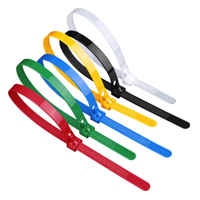 Retractable buckle nylon cable tie removable removable color plastic gardening cable tie reusable buckle