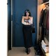 BBABES Advanced Sensory Balt Skirt Tongtian Skin Skin Temperature Mid -Waist Waist Lims Black Skirt