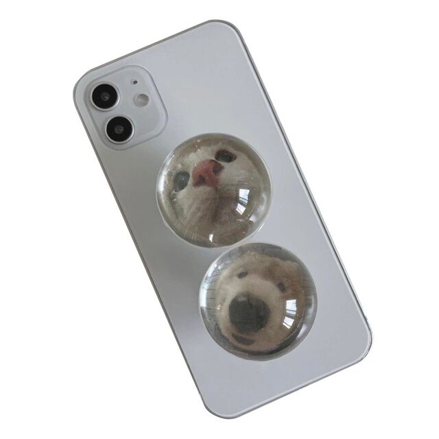Cat Crystal Ball Basin Smedy Smedy Smedy Korean INS Same Lazy Desktop Passenger Paste Transparent Phone Book
