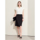 Amii2025 summer new style capable commuter style letter embroidered skirt for women slim mid-skirt