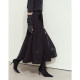 Amii2025 summer new style elegant commuter removable feather buckle pin nail drill skirt women's loose A-line skirt