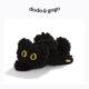 DODOGOGO plush three-dimensional cat scratching clip cute hair shark clip 2025 new back of the head hair clip hair catching
