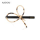 AJIDOU Ajidou hair clip women's acetate bangs clip leopard print bow edge clip light luxury one-word duckbill clip