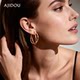 AJIDOU Ajidou Earrings Women's S925 Silver 2025 Hot Gold Earrings European and American Style Earrings Light Luxury Earrings