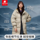 Junyu outdoor down jacket female over -knee long thick winter fashion connected hooded goose down jacket SC64032
