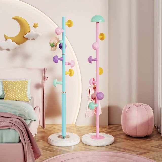 Children's coat rack landing bedroom does not occupy space hanging ...