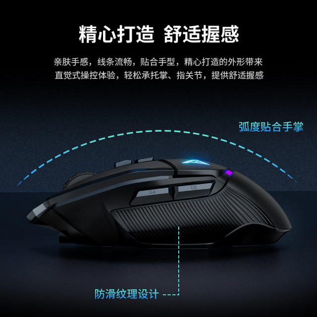Titanium Computer Mouse Titanium GY502 wired mouse game special e-sports classic laptop desktop ...
