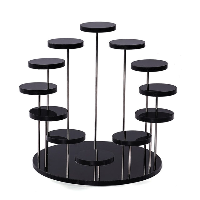 Acrylic ladder display rack cosmetics storage rack multi-functional jewelry store antique ornaments display rack hand-made rack