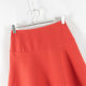 New Japanese style commuting versatile rear invisible zipper high waist slim short skirt for women solid color fashionable A-line skirt

