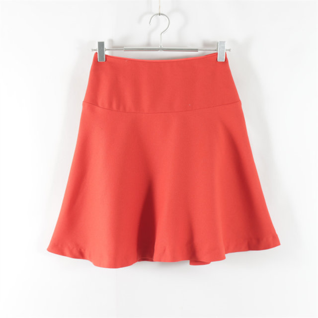 New Japanese style commuting versatile rear invisible zipper high waist slim short skirt for women solid color fashionable A-line skirt
