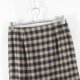 New Japanese style commuting versatile rear invisible zipper high waist slim short skirt for women plaid fashion straight skirt