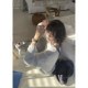 JMwomen Clouds on the Sea Knitted Hollow Sweater Dress Women's Autumn Loose and Lazy Style Pullover Top