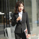 Summer thin suit female college student formal decoration work clothes business interview professional black suit jacket