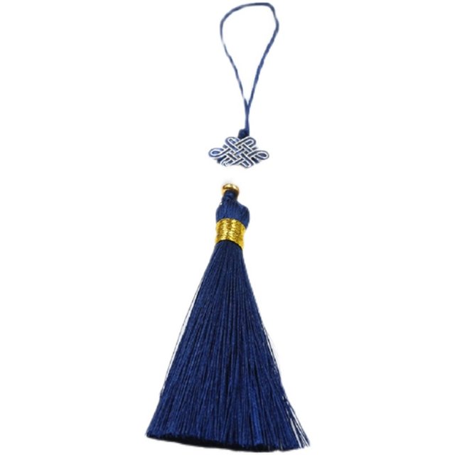 14 cm Chinese knot tassels pie mobile phone case bookmark pendant wind element jewelry mini pendant tassels pie