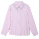 Lace shirt stripe long -sleeved shirt spring and summer dress new Korean version of fashion chiffon top female wild shirt ladies