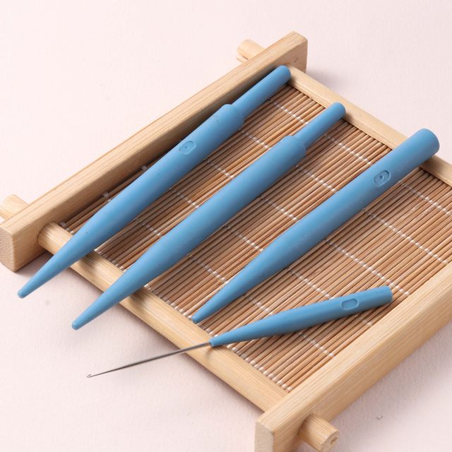 Wenwan bead-piercing tools, fine crochet fine needle, copper wire lead, thimble, fine needle, beeswax, star, moon, bodhi, small hole beads