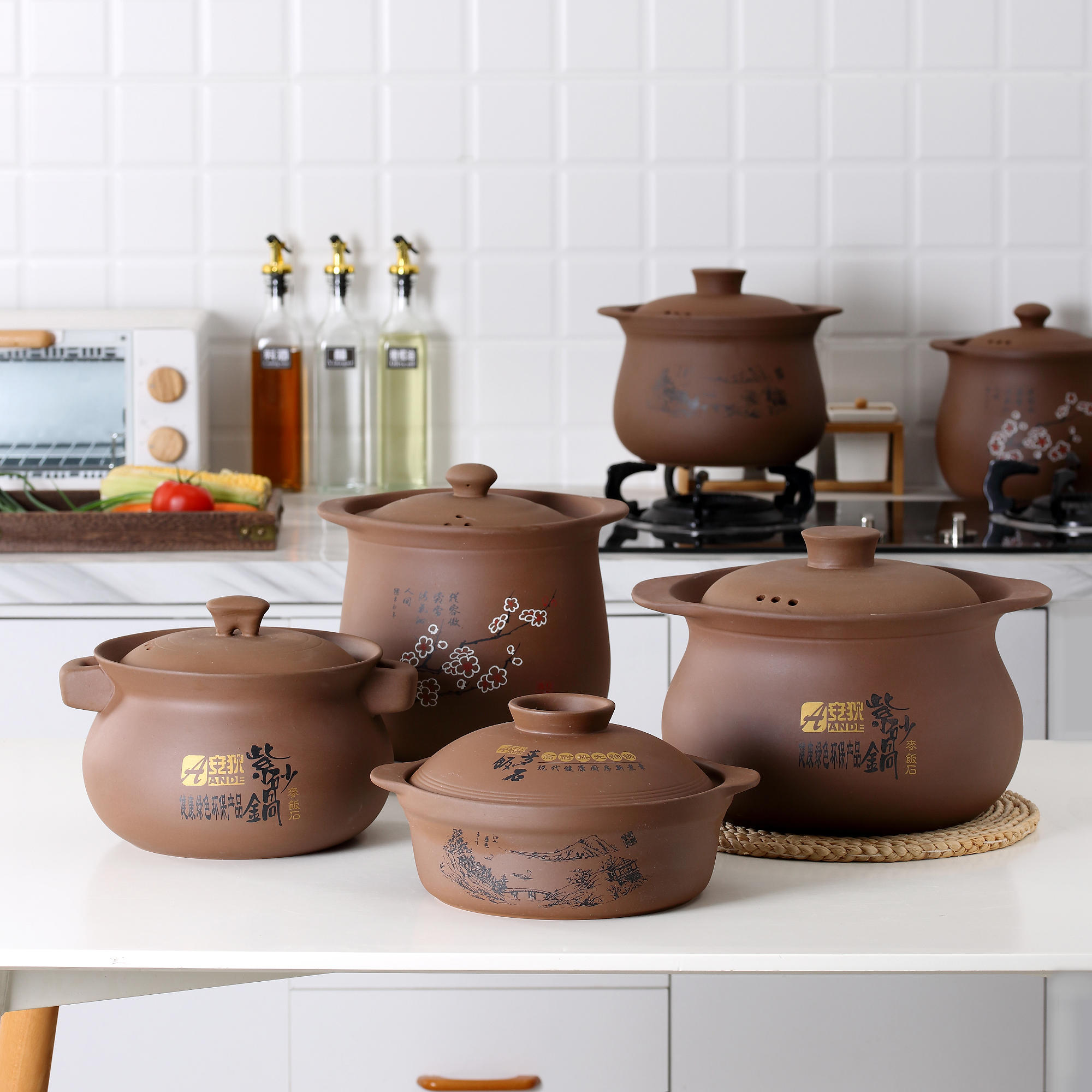 无釉紫砂锅煲汤家用耐干烧汤煲炖锅炖煲明火耐高温汤锅燃气专用大