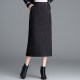 Small fragrance style skirt for women in spring and summer 2025 new high-waist zipper hip skirt mid-length slit straight one-step skirt