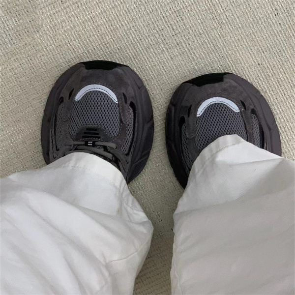 Zhao Lusi's same style gray thick-soled dad shoes for women 2024 autumn new breathable versatile fashion ins sneakers