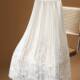 Printed mesh skirt for women in spring and summer 2025 new Chinese style gauze skirt mid-length draped pleated skirt A-line long skirt