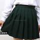 Large size loose anti-exposure skirt Spring and autumn new women's pleated skirt Korean style zipper high-waist short skirt versatile and colorful