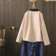 Spring and Autumn Large Size 200 Jin [Jin equals 0.5 kg] Fat mm American lapel contrast jacket jacket for women's work style shoulder-reducing age-reducing top trend