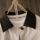 Spring and Autumn Large Size 200 Jin [Jin equals 0.5 kg] Fat mm American lapel contrast jacket jacket for women's work style shoulder-reducing age-reducing top trend