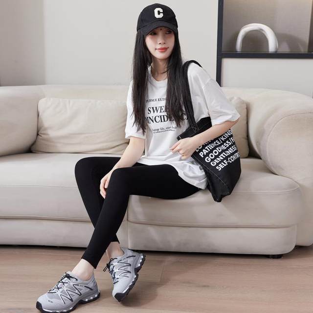 Large size modal long-lasting pants for women thin leggings in gray slimming new high-waisted leggings warm plush pants