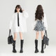 KEIKO [Embroidered Butterfly Yarn] Spliced ​​White Long Sleeve Shirt 25 Spring and Summer French Chic Puff Sleeve Top