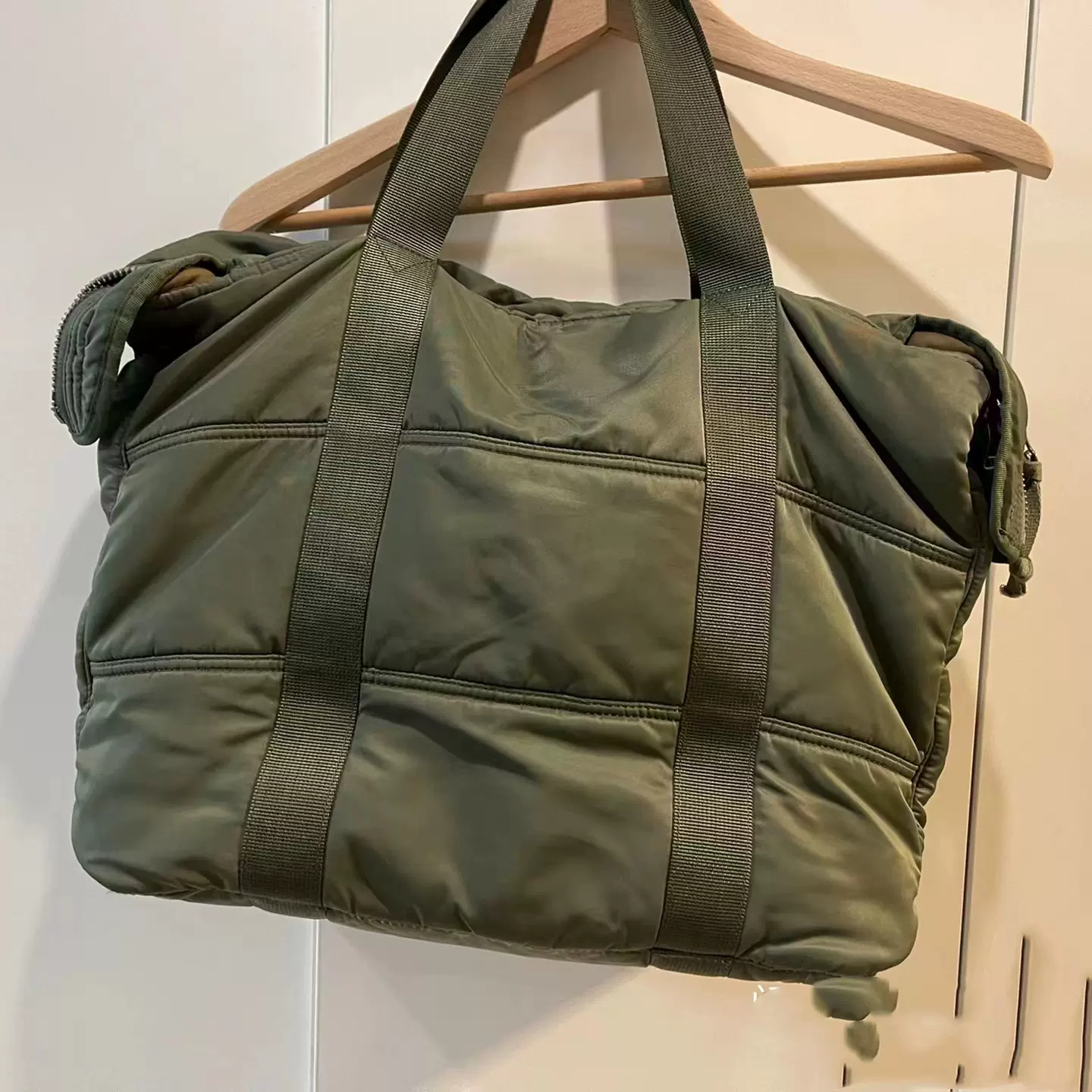 VISVIM 19AW NAP TOTE泥染军事托特包雷神同款日系大容量-Taobao