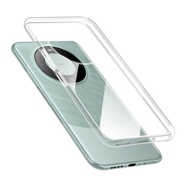 Applicable Huawei Mate60pro mobile phone case Mate70 new METE transparent MT60 ultra -thin POR+anti -drop m70 liquid silicone protective cover RS ​​outer m60 female all -inclusive man Meta7 ten soft shell
