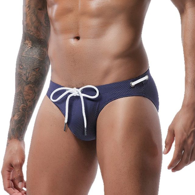 New men's sexy swimming trunks underwear for boys bikini tether swimming trunks beach vacation boxer