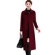 Mom wear double-sided cashmere coat for women long style over knee 2025 autumn and winter fashionable middle-aged and elderly wool wool coat for women
