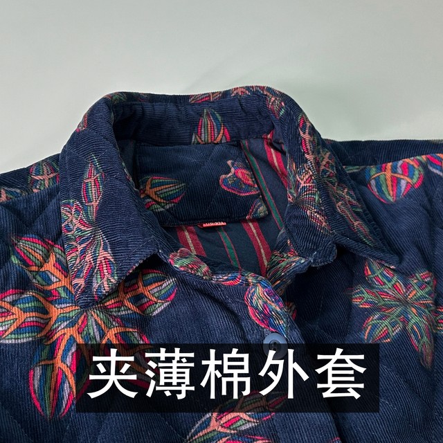 Middle-aged and elderly pure cotton small cotton-padded jackets for women in spring and autumn plus size cotton-padded clothes for mothers in autumn large-size corduroy thin cotton-padded jackets