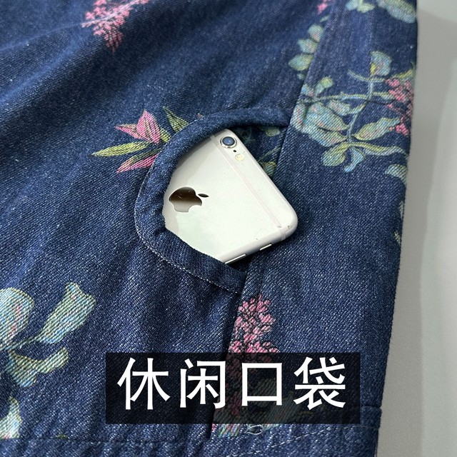 Middle-aged and elderly women's autumn suit new large-size vest mother grandma wears pure cotton denim horse clip jacket