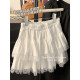 (Line) Sweet puffy skirt for women in spring, autumn and winter A-line slim and anti-exposure ballet style skirt

