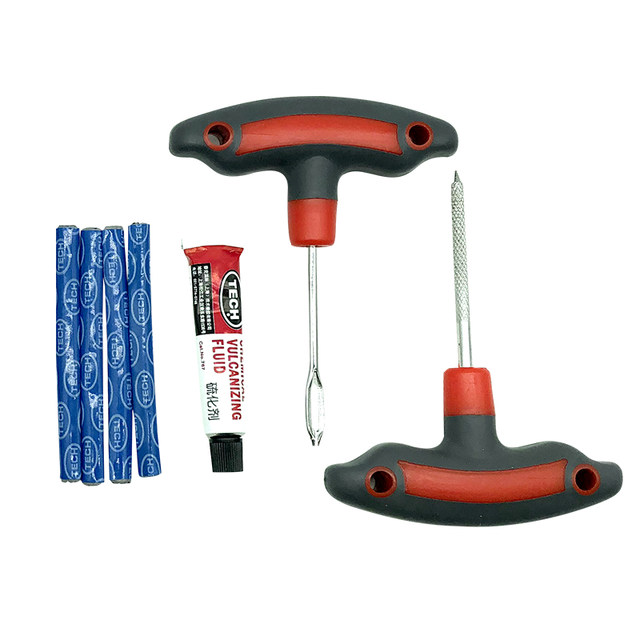 Tektronix Baomeike Automobile Motorcycle Electric Vehicle Tire Repair Tool Set Tektronix Vacuum Tire Strip Emergency Tool