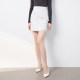 kodice autumn and winter new women's white skirt half skirt A-line skirt short skirt floral chain fashionable temperament