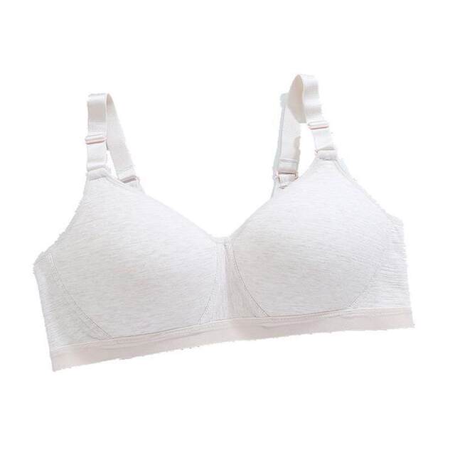 Full cup-shaped bra in the development period of students with large size girls pure cotton underwear fat girl big breasts look small