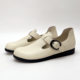 
Cabinet Ya's women's shoes genuine leather Birkenstock shoes flat belt buckle lazy shoes single shoes Velcro soft surface soft sole loafers