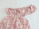 European and American style 2023 Summer new self -slimming, thin fashion versatile French print shoulder open waist dress female female female