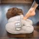 Counter Baotou furry slippers for women for autumn and winter outer wear 2025 new Internet celebrity popular thick-soled platform plush slippers