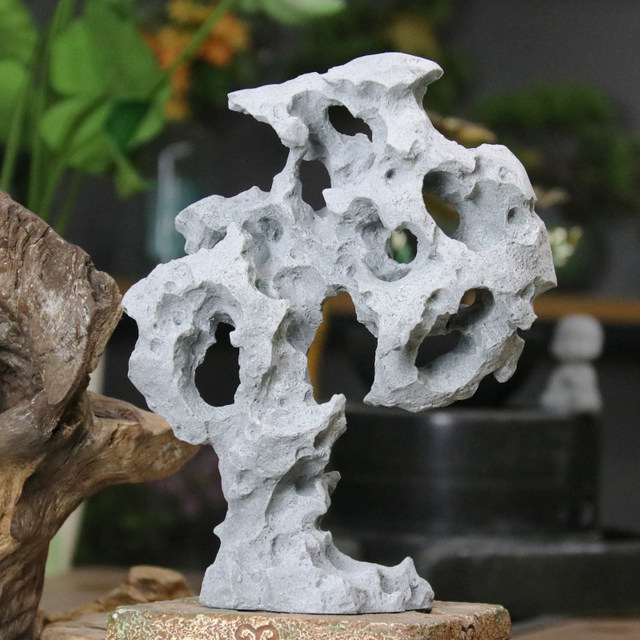 Simulated landscape Taihu stone ornaments Bonsai Flower Gardening Landscape Taihu stone ornaments Porch Zen ornaments
